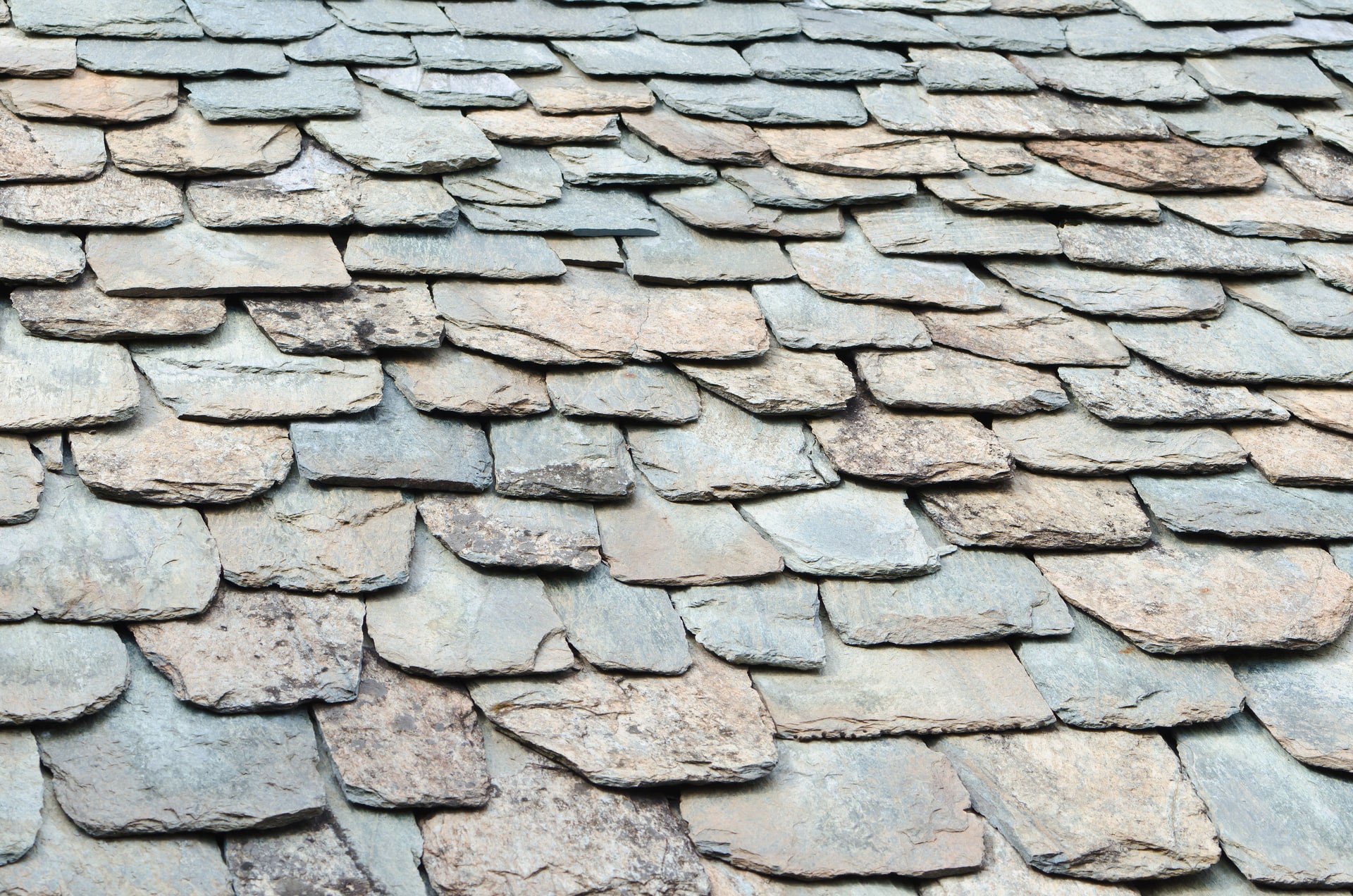 Stone-coated specialty roofing tiles in close detail